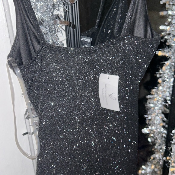 windsor black mini glitter dress - Picture 2 of 3